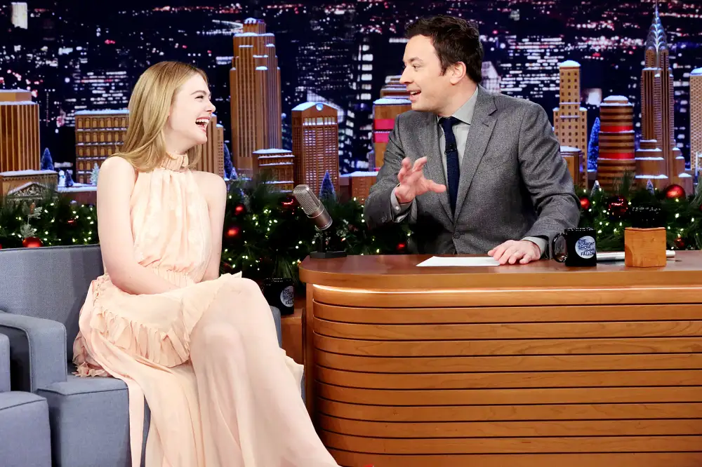 Elle Fanning Jimmy Fallon