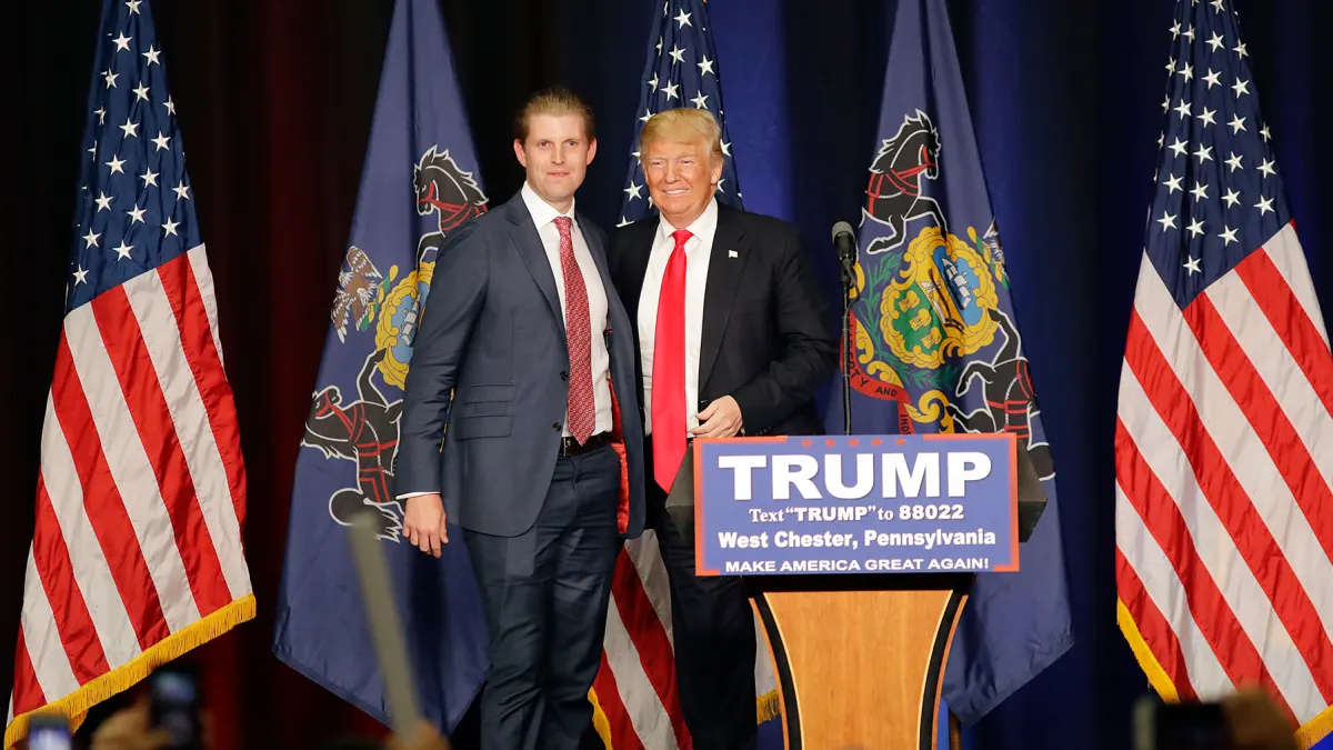 Eric Trump Donald Trum presidential election