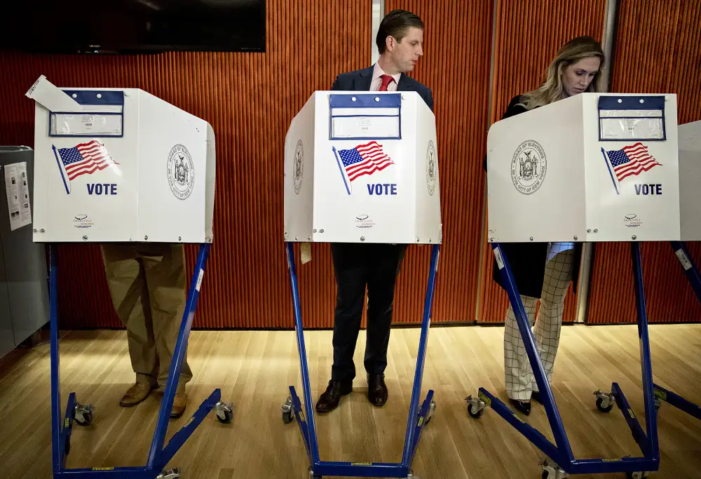 Eric Trmp voting presidential election