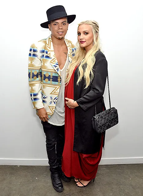 Evan Ross and Ashlee Simpson