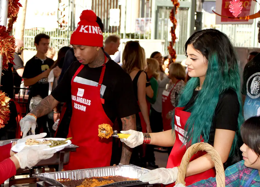 Tyga and Kylie Jenner on November 26.