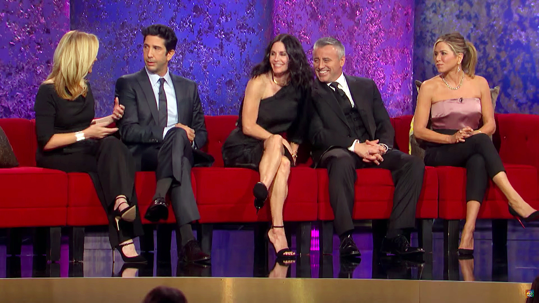 The Friends stars unite for NBC's James Burrows tribute