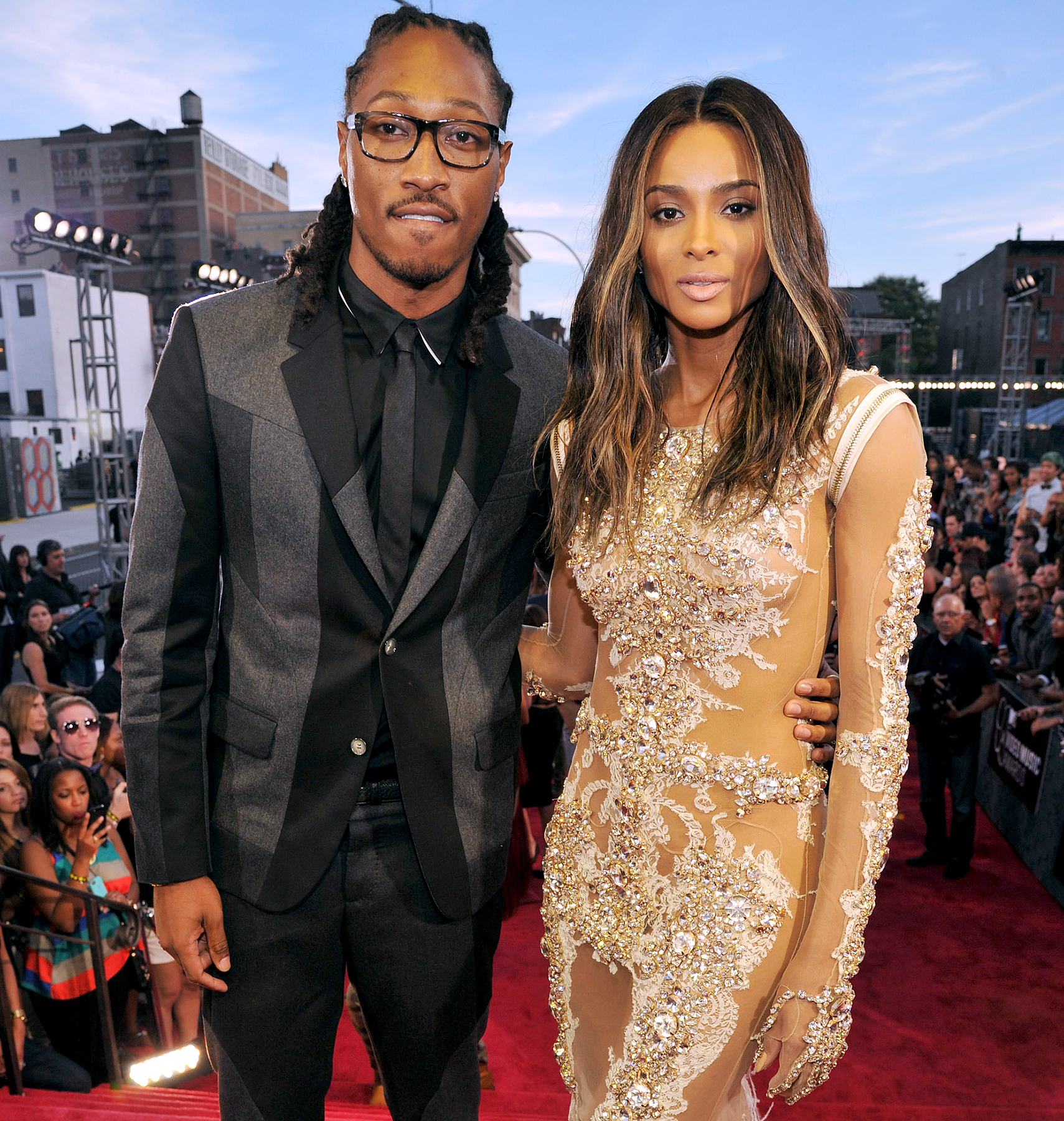 Future and Ciara attend the 2013 MTV Video Music Awards at the Barclays Center on August 25, 2013 in the Brooklyn borough of New York City.