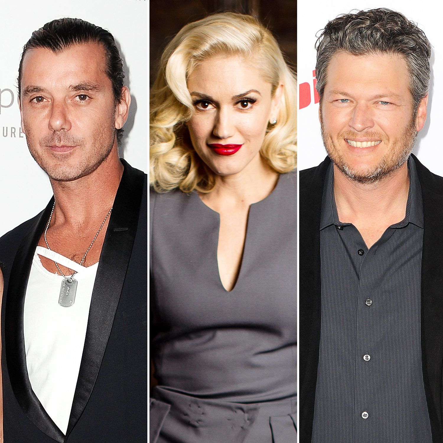 Gavin Rossdale, Gwen Stefani and Blake Shelton