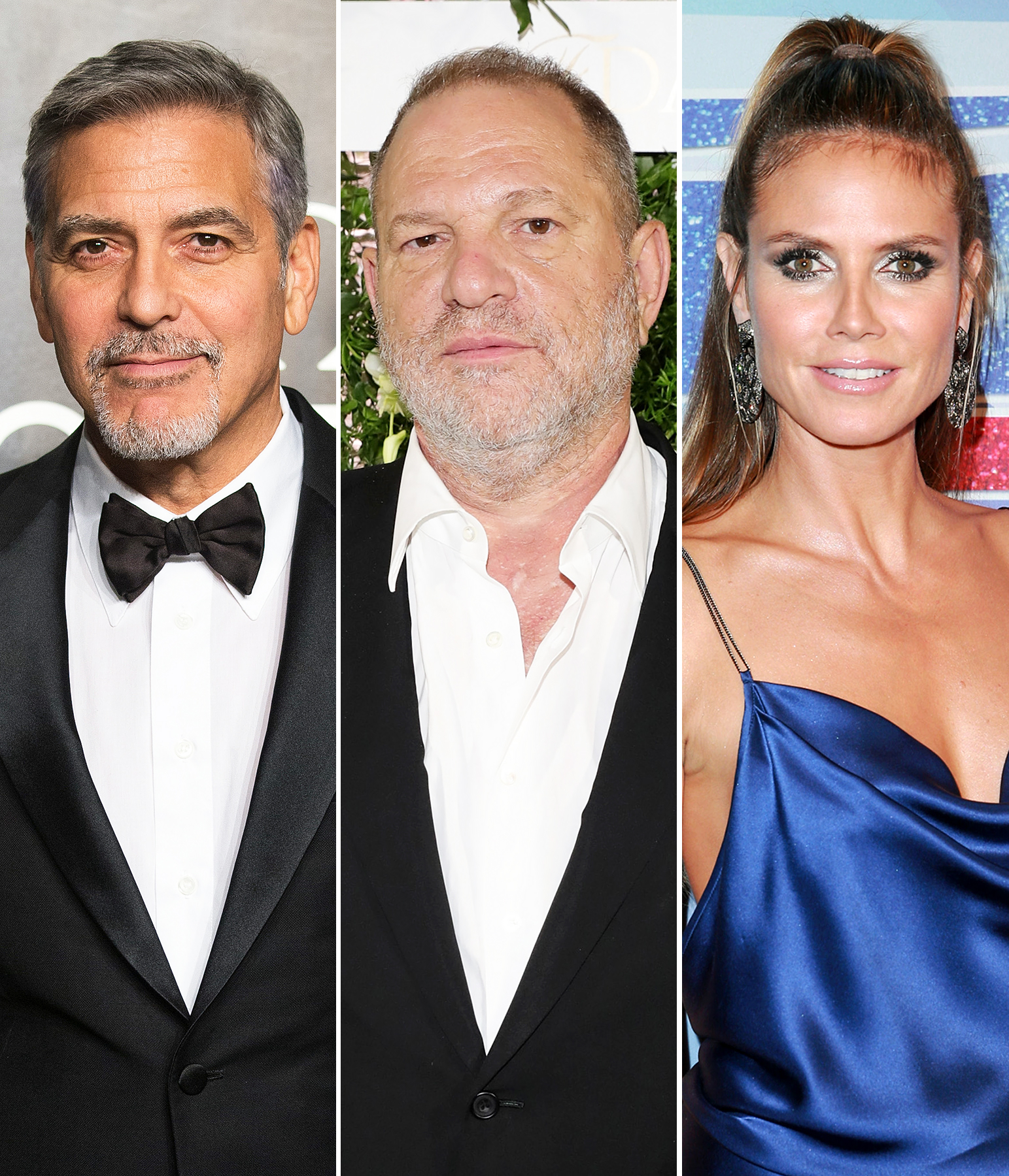 George Clooney Harvey Weinstein Heidi Klum