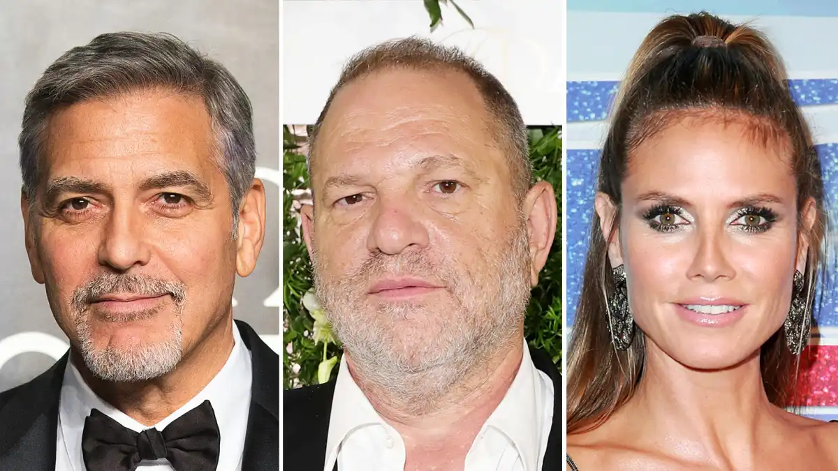 George Clooney Harvey Weinstein Heidi Klum