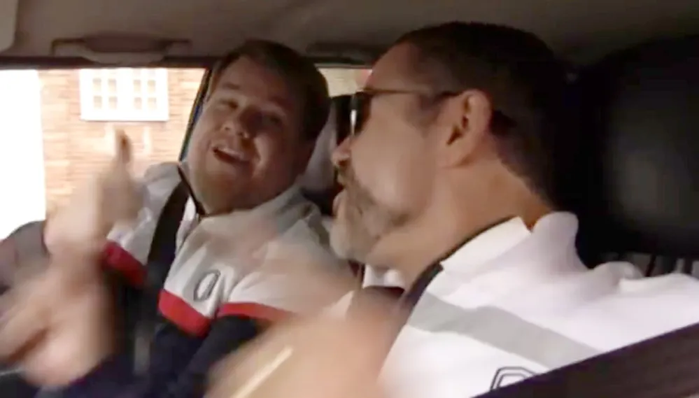 James Corden and George Michael