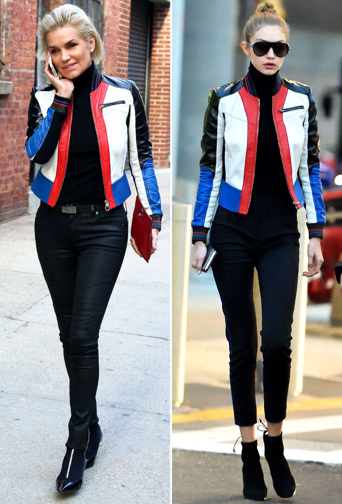 YOland Hadid and Gigi Hadid