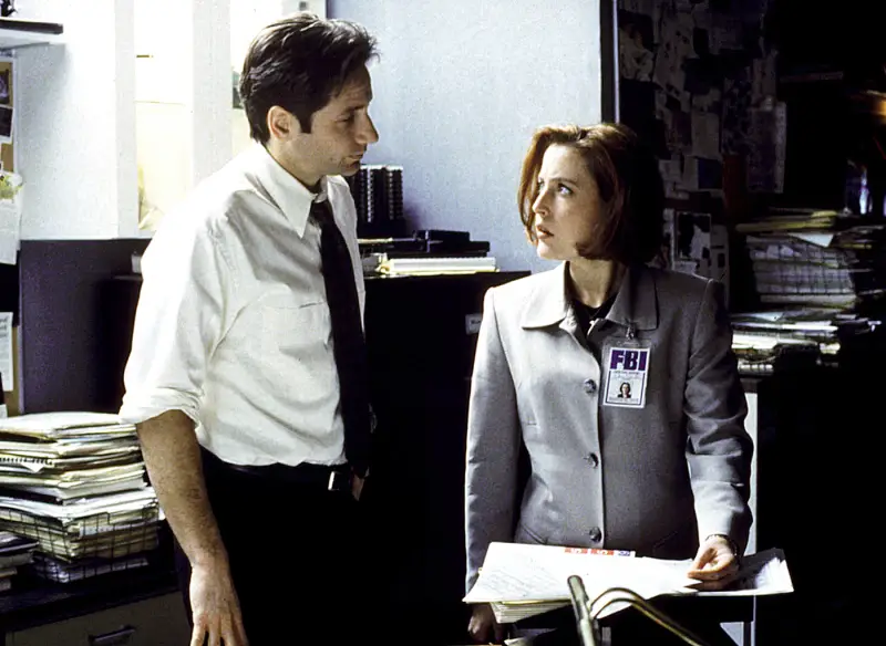 David Duchovny and Gillian Anderson