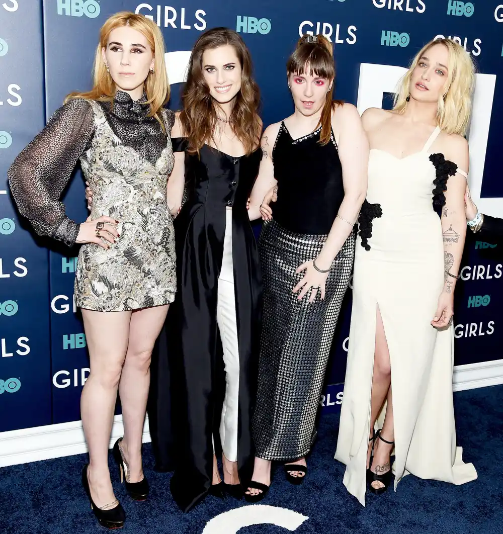 Zosia Mamet, Allison Williams, Lena Dunham and Jemima Kirke attend The New York Premiere Of The Sixth & Final Season Of