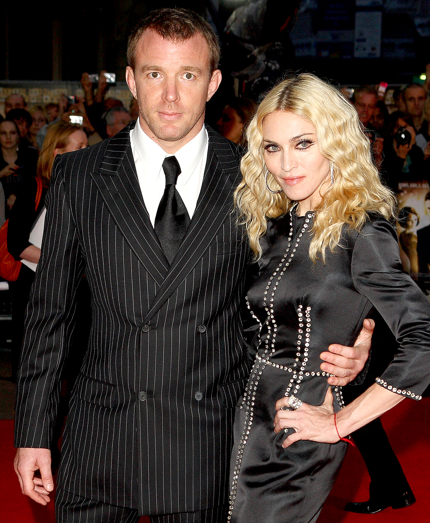 Guy Ritchie and Madonna attend the world premiere of RocknRolla at Odeon West End on September 1, 2008 in London, England.