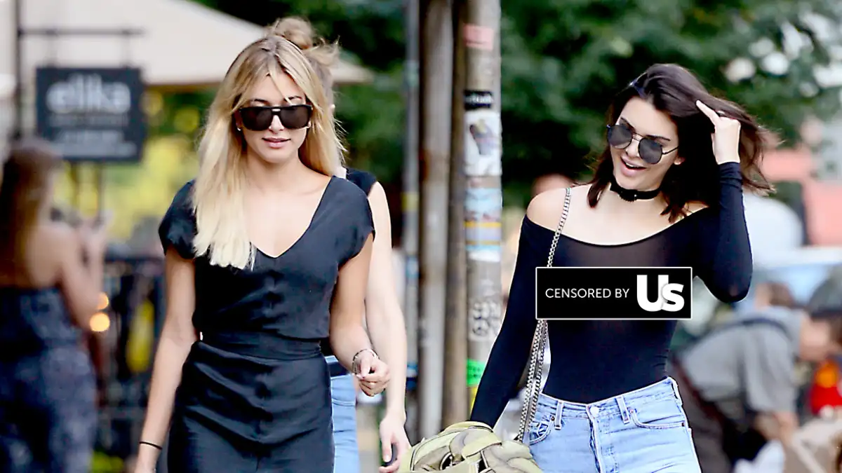 Hailey Baldwin and Kendall Jenner seen out together after having dinner at The Smile in Soho, New York City.