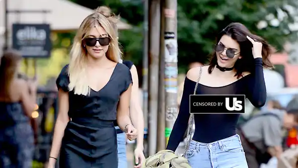 Hailey Baldwin and Kendall Jenner seen out together after having dinner at The Smile in Soho, New York City.