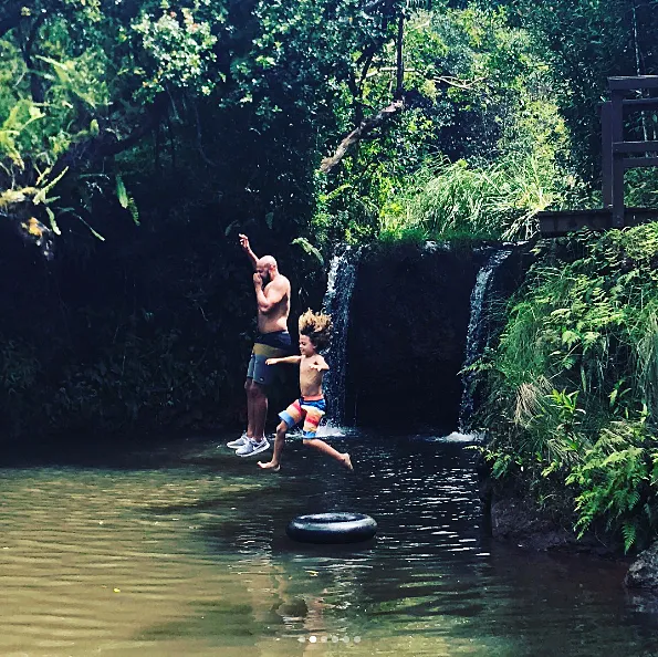 Hank Baskett Hank Baskett III Hawaii vacation