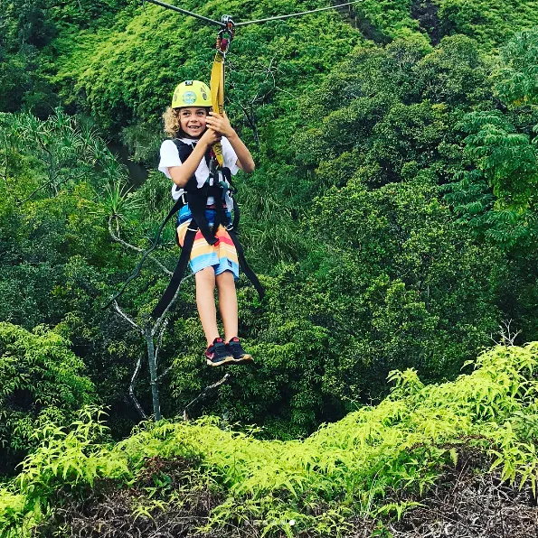 Hank Baskett III Hawaii vacation