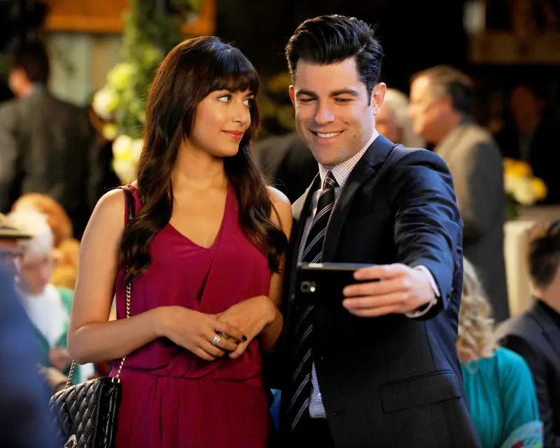 Hannah Simone and Max Greenfield