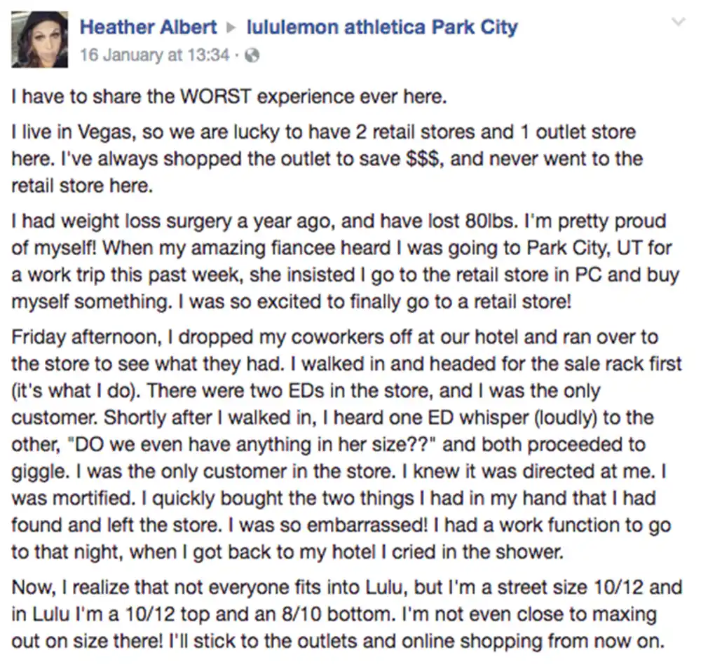 Heather Albert LuluLemon