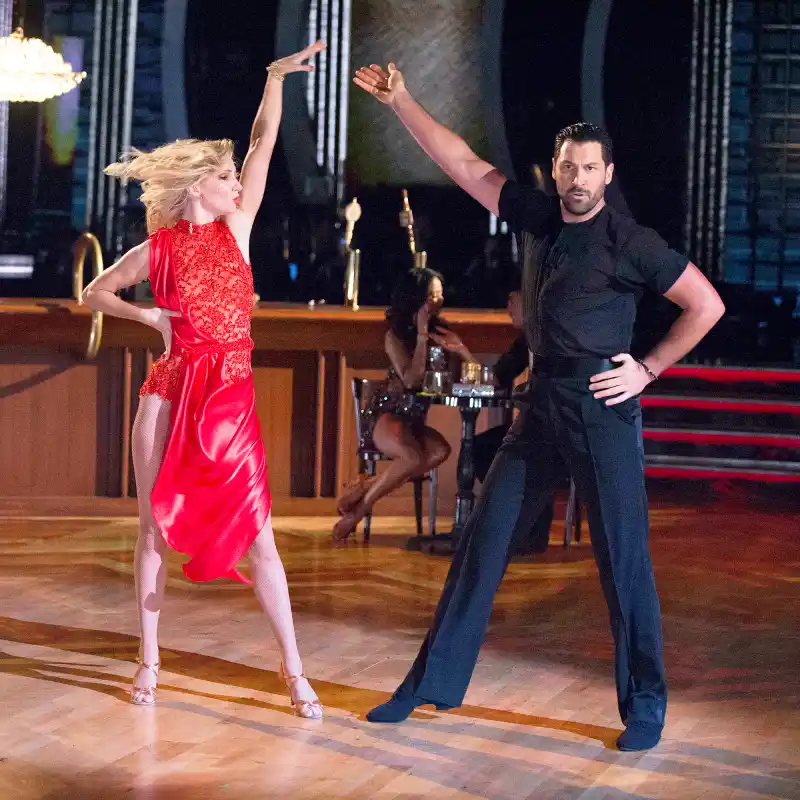 Heather Morris and Maksim Chmerkovskiy