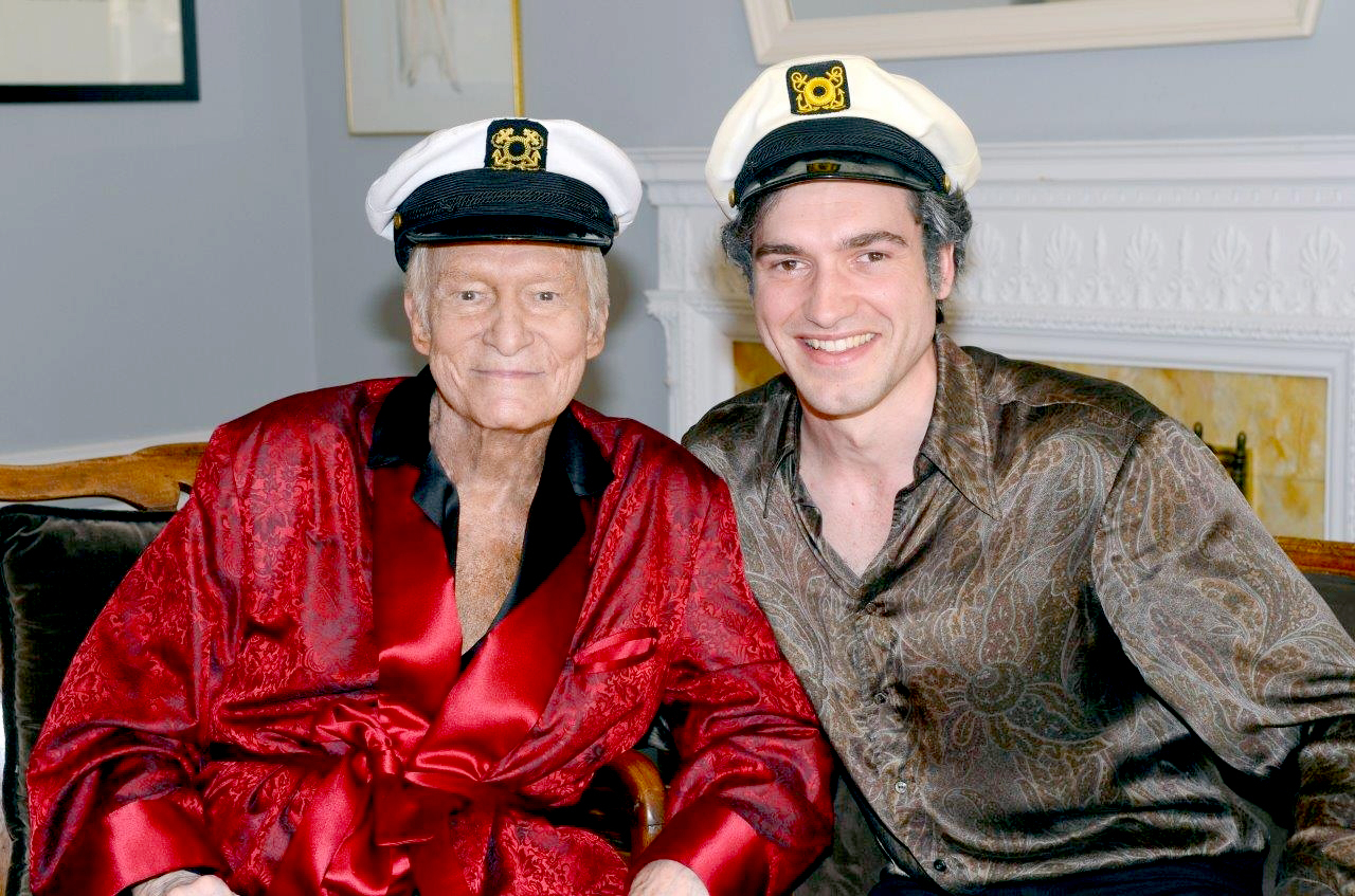 Hugh Hefner and Matt Whelan
