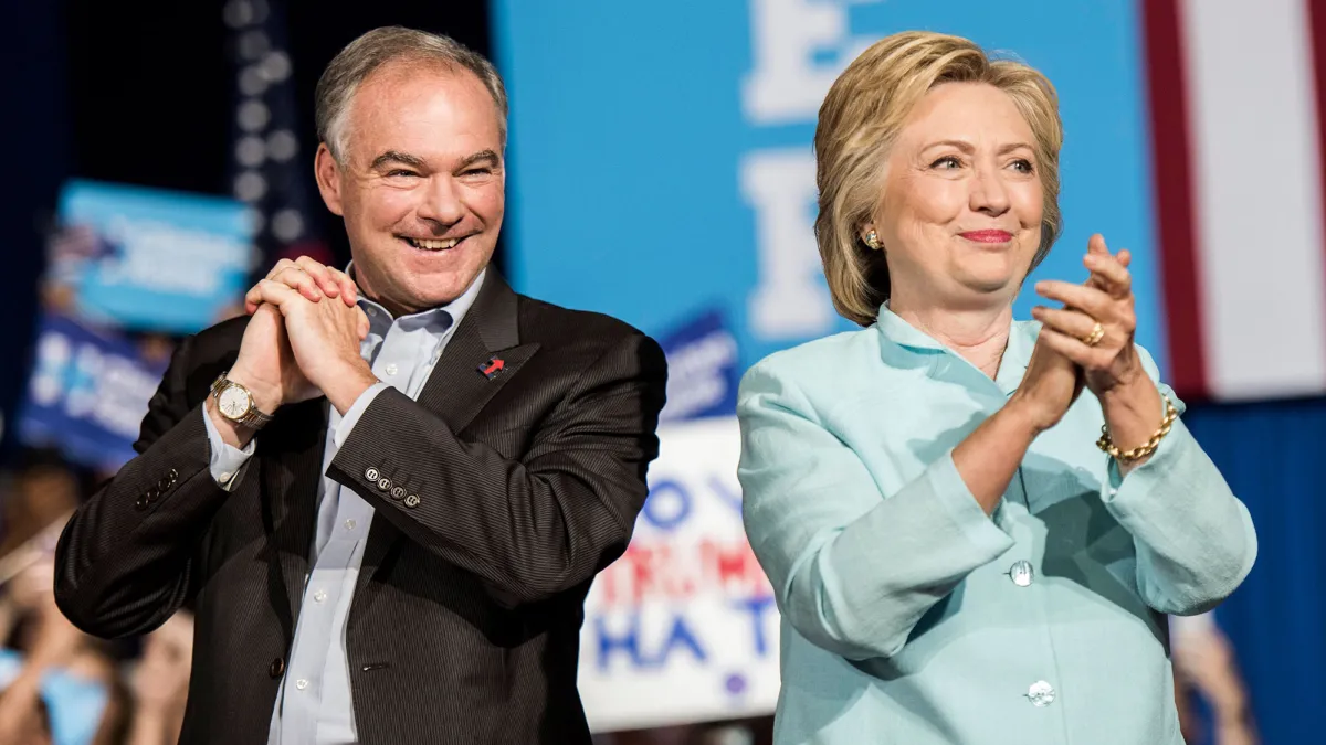 Hillary Clinton Tim Kaine