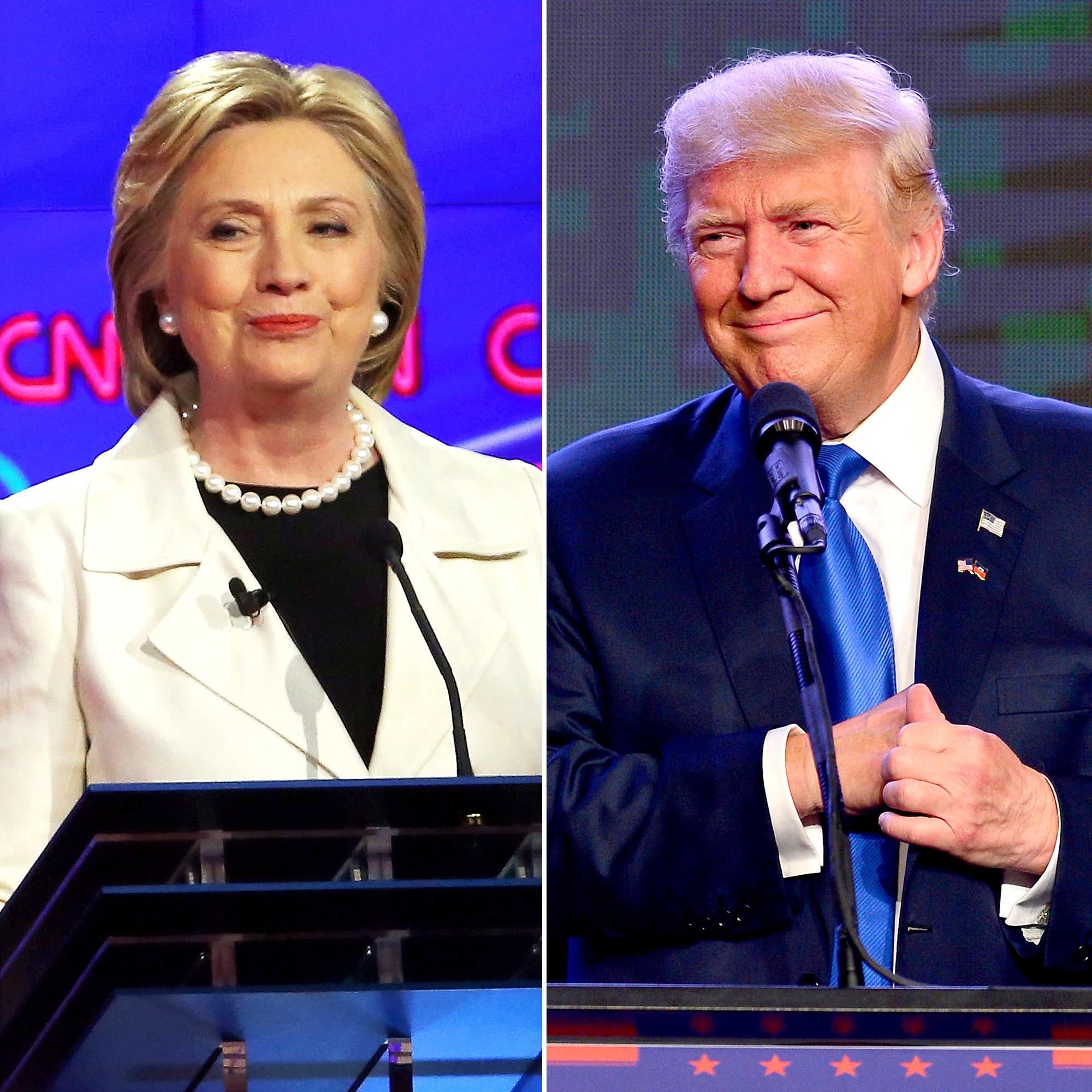 Hillary Clinton and Donald Trump