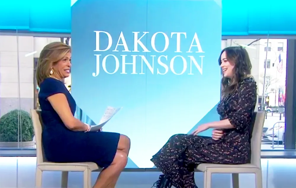 Hoda Kotb and Dakota Johnson