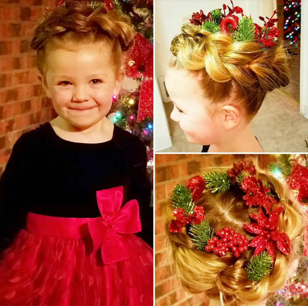 Greg Wickherst Izzy Christmas hairstyles