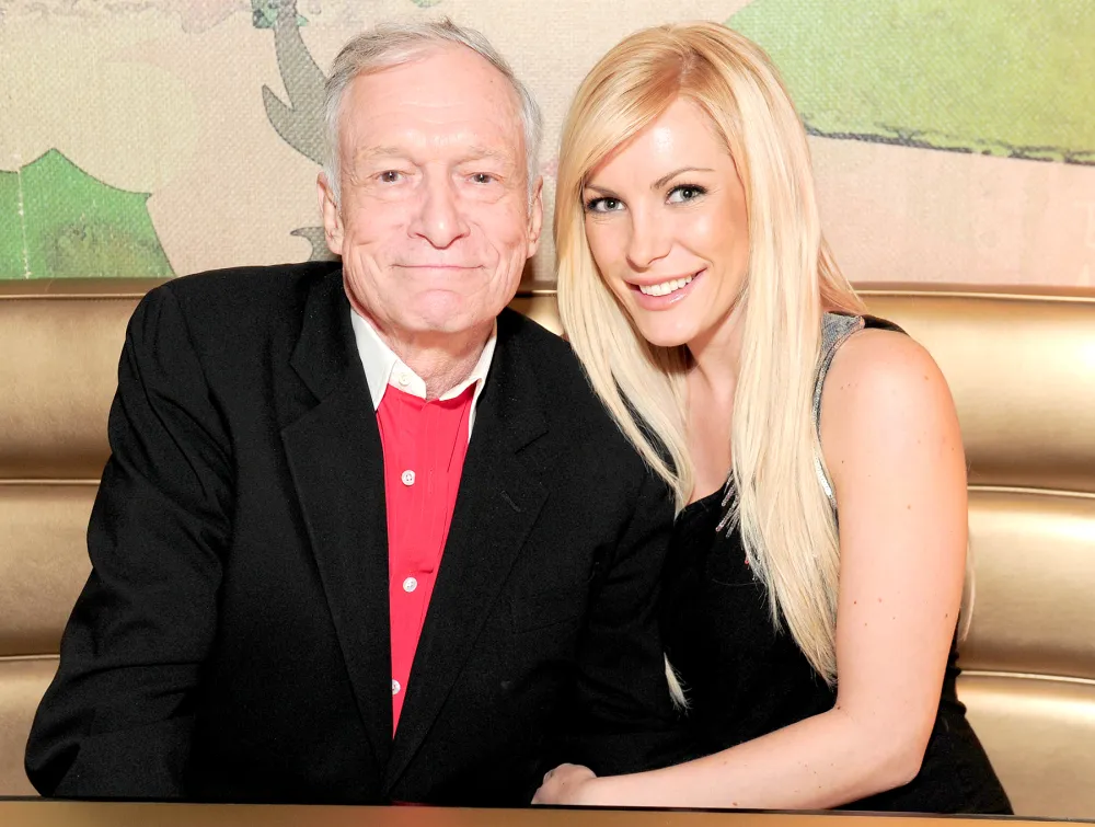 Hugh Hefner and Crystal Harris