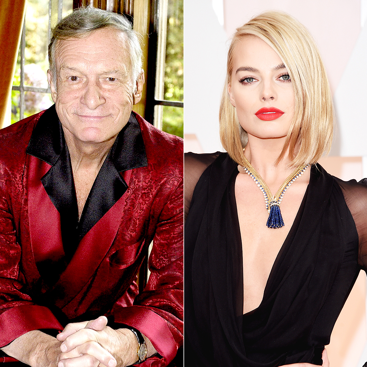 Hugh Hefner and Margot Robbie