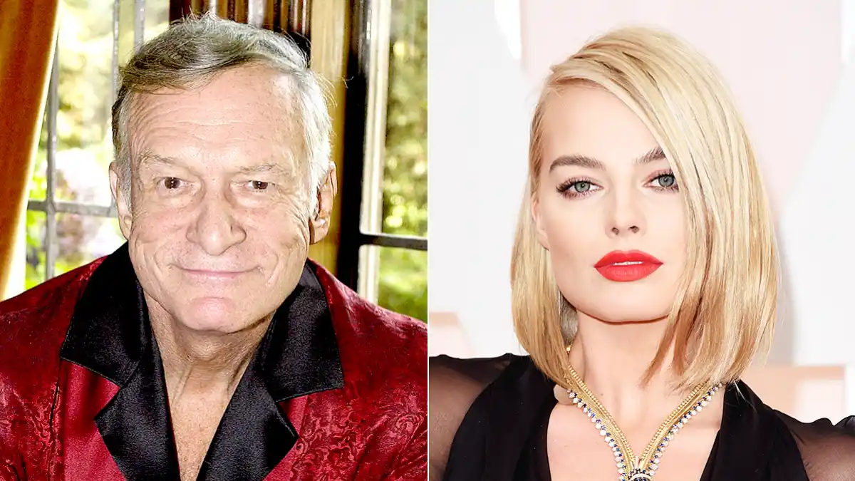 Hugh Hefner and Margot Robbie