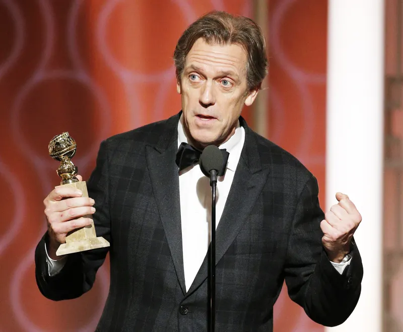 Hugh Laurie accepts the award for Best Supporting Actor in a Series/Limited Series/TV Movie for his role in
