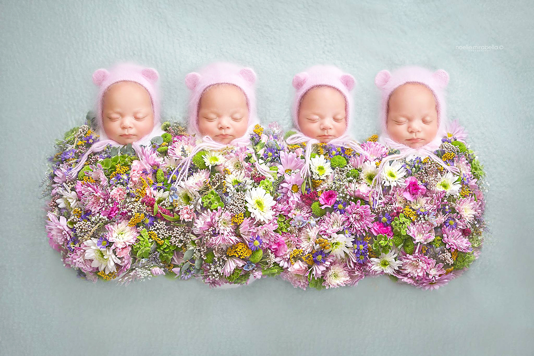 Identical quadruplets