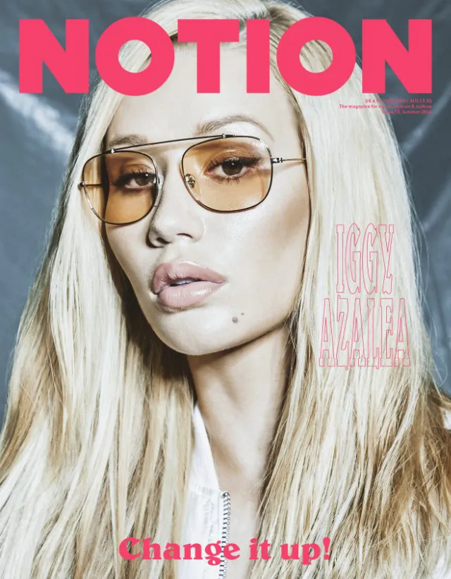 Iggy Azalea on the cover of &lsquo;Notion&rsquo; magazine.