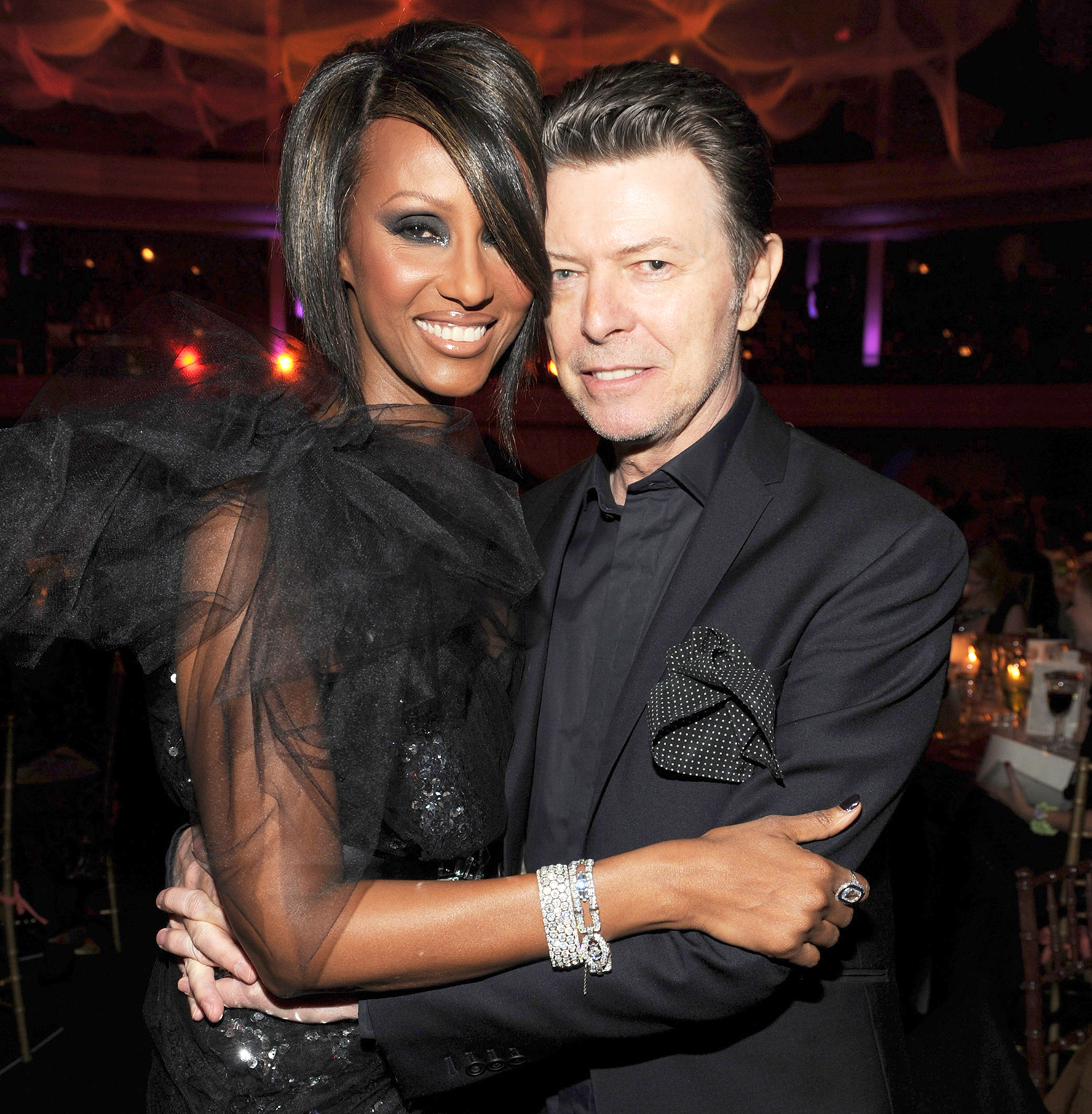 Iman and David Bowie