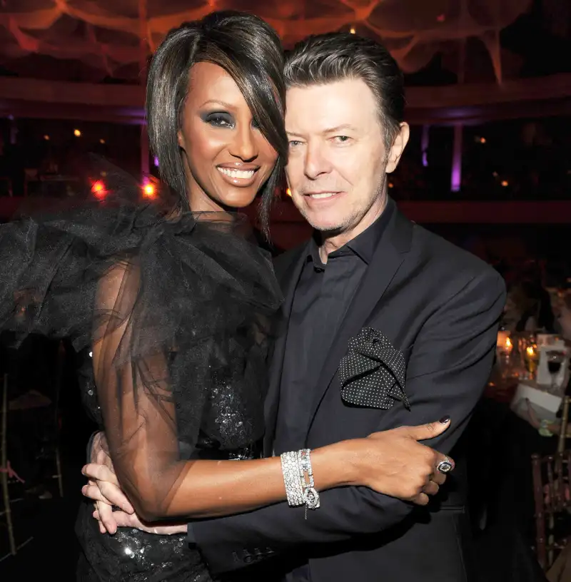 Iman and David Bowie