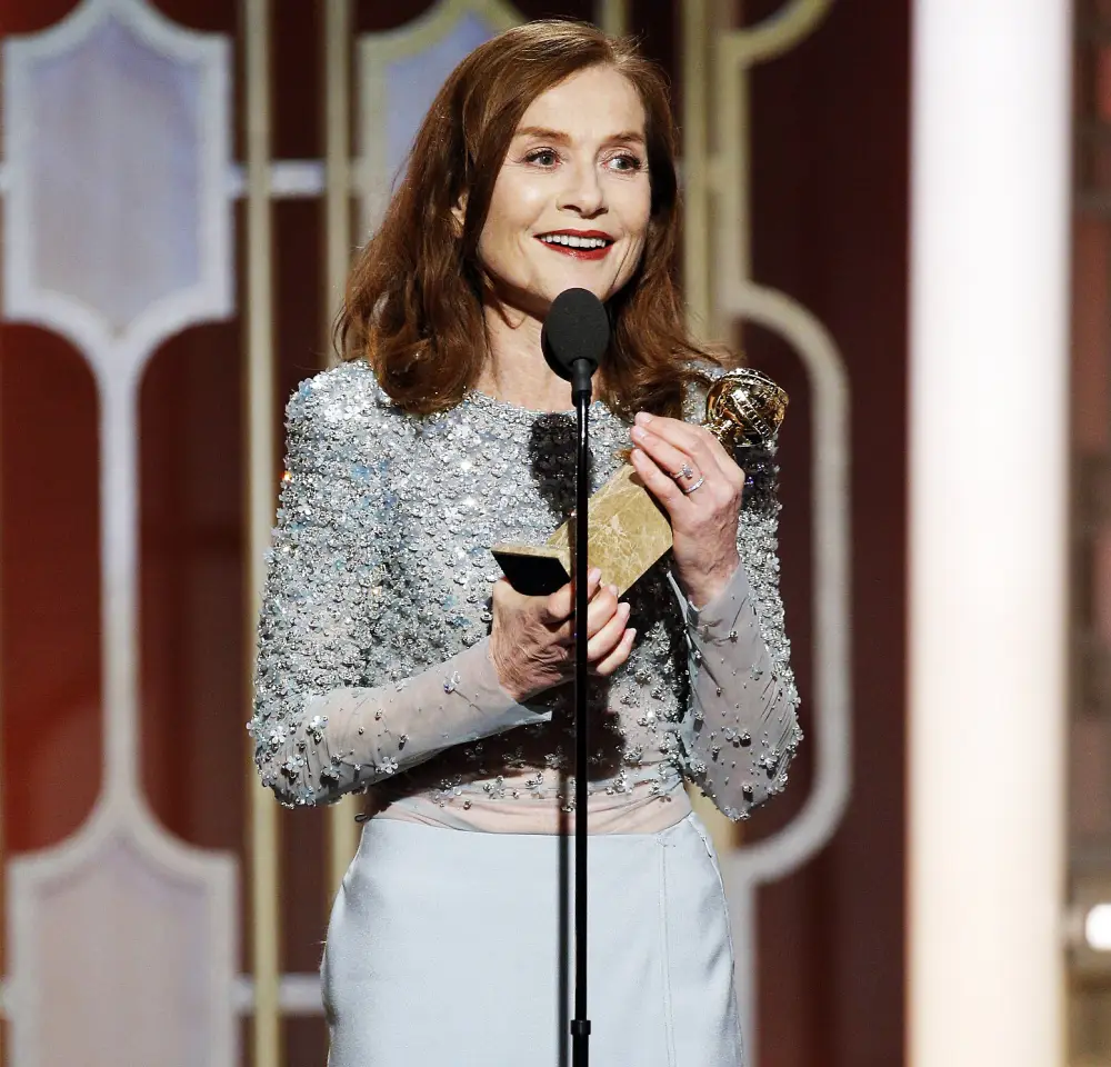 Isabelle Huppert Golden Globes