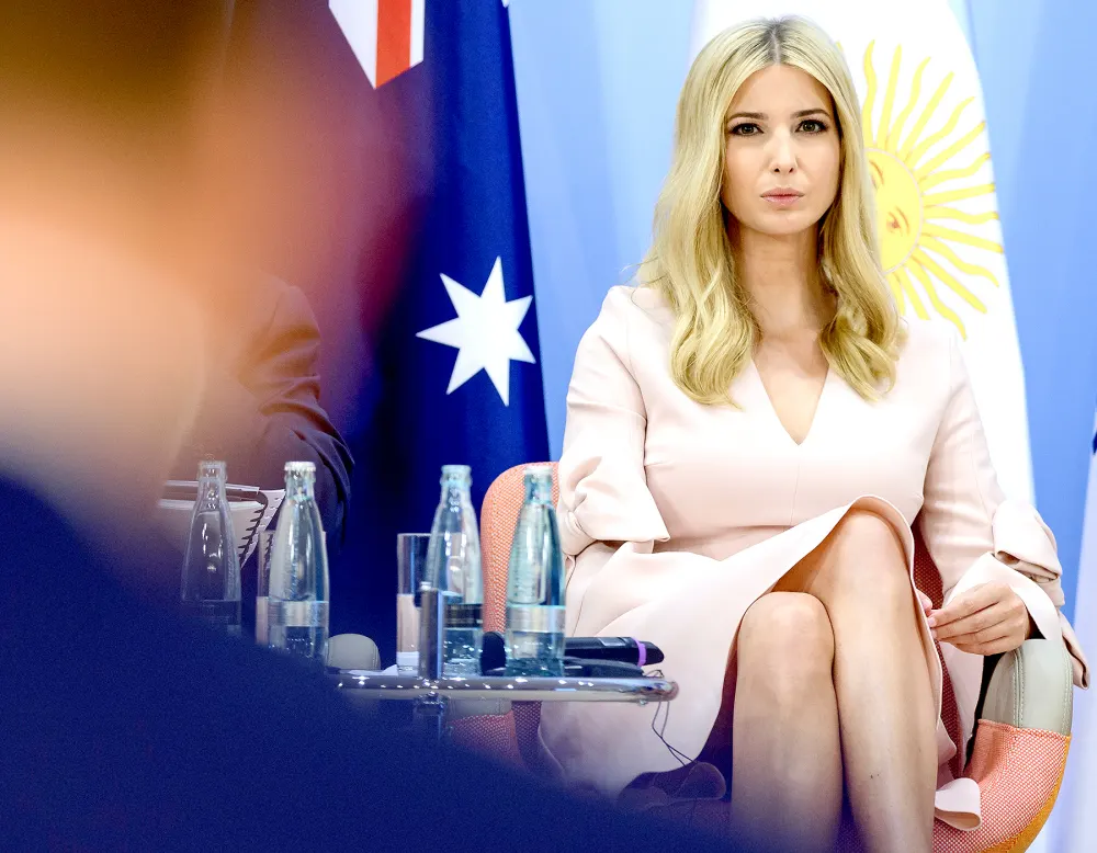 Ivanka Trump attends a panel discussion titled 'Launch Event Women's Entrepreneur Finance Initiative' on the second day of the G20 summit in Hamburg, Germany, on July 8, 2017.