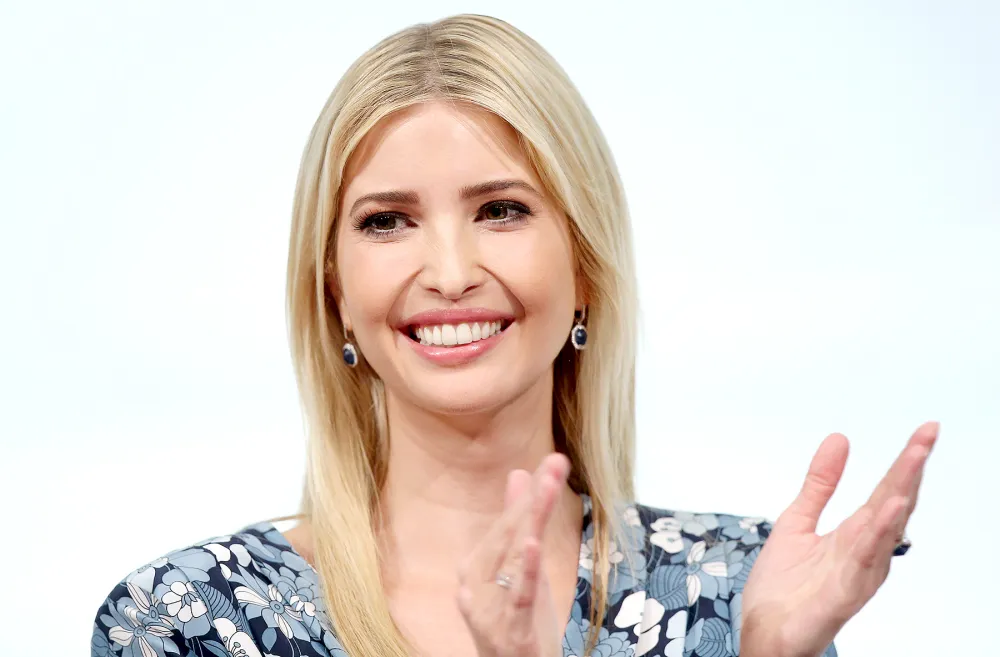 Ivanka Trump is seen on stage of the W20 conference on April 25, 2017 in Berlin, Germany.