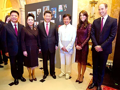 Jackie Chan with Kate and Will