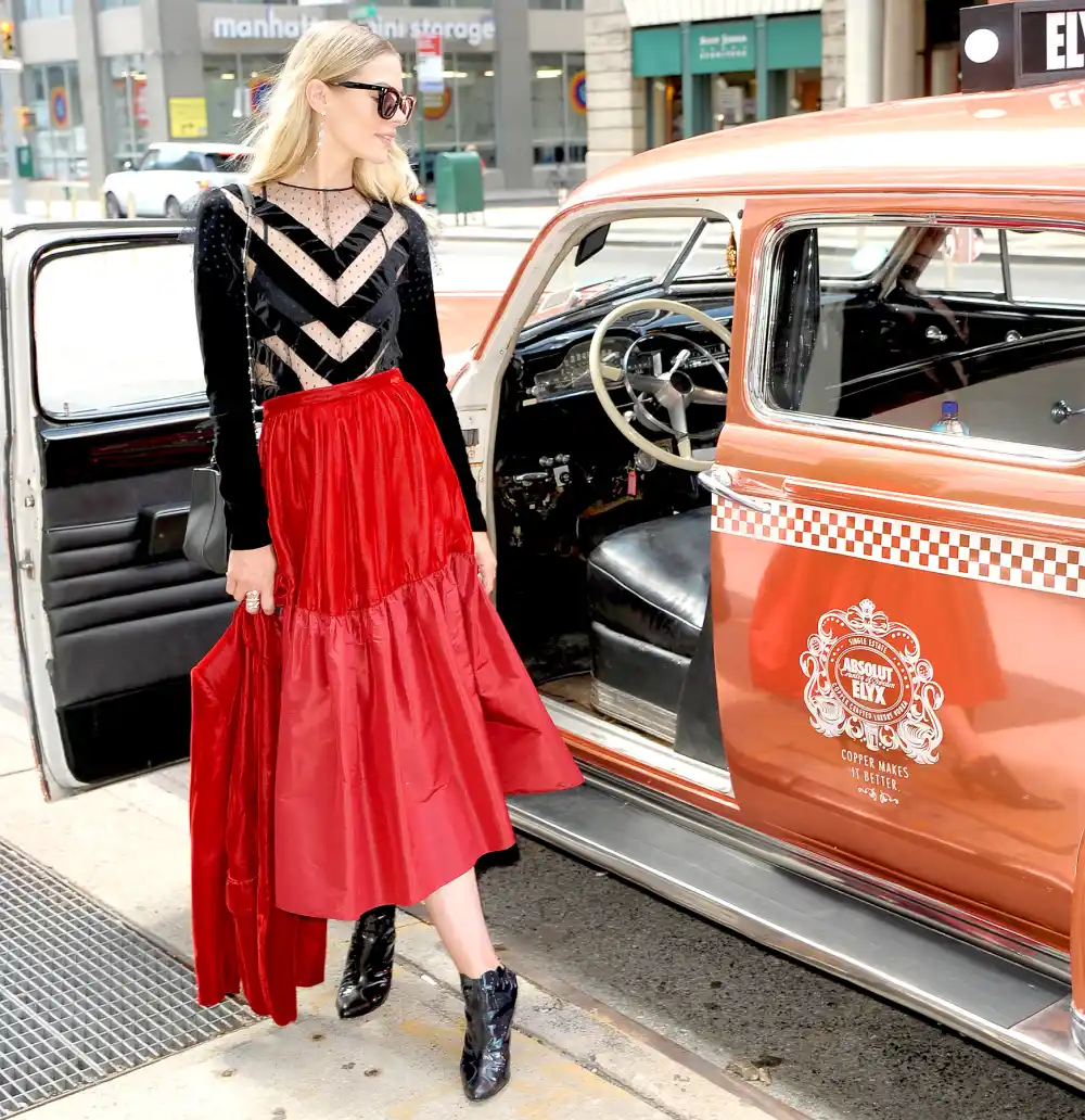 Jaime King Spotted in the Absolut Elyx Copper Cab at New York Fashion Week at SIR Stage 37 on September 9, 2017 in New York City.