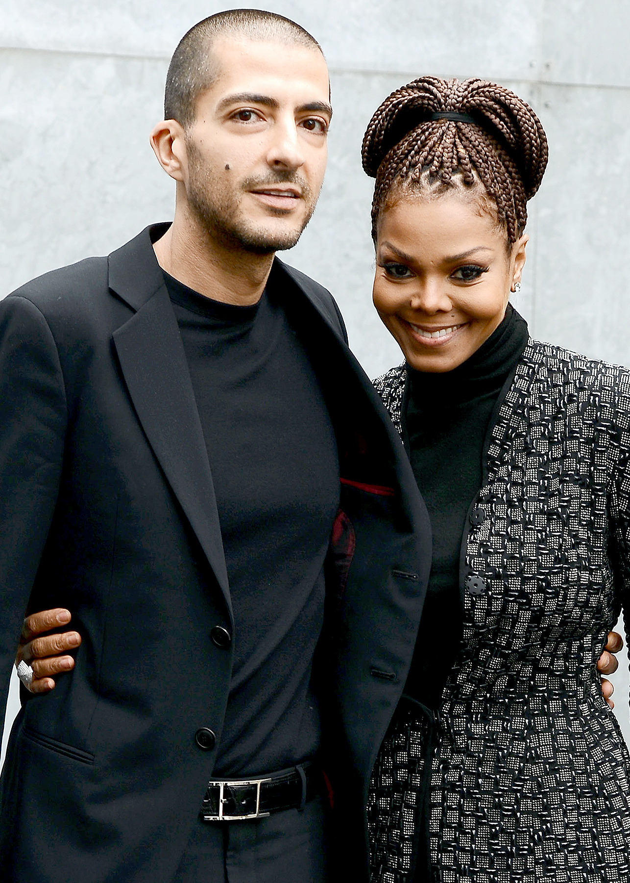 Wissam al Mana and Janet Jackson attend the Giorgio Armani fashion show during Milan Fashion Week Womenswear Fall/Winter 2013/14 on February 25, 2013 in Milan, Italy.