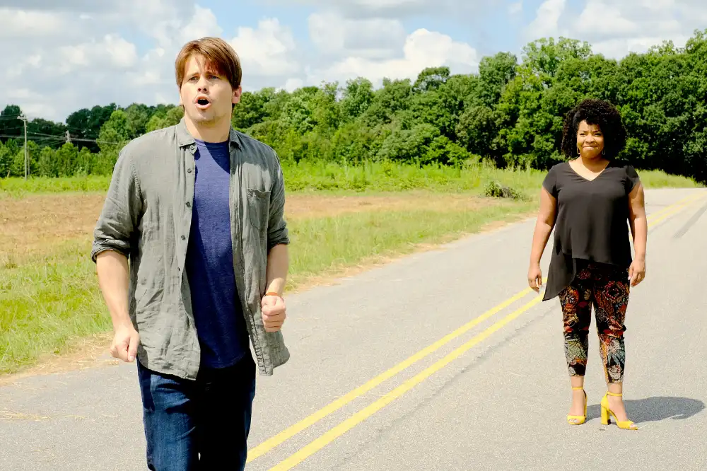 Jason Ritter and Kimberly Hebert Gregory in Kevin (Probably) Saves The World