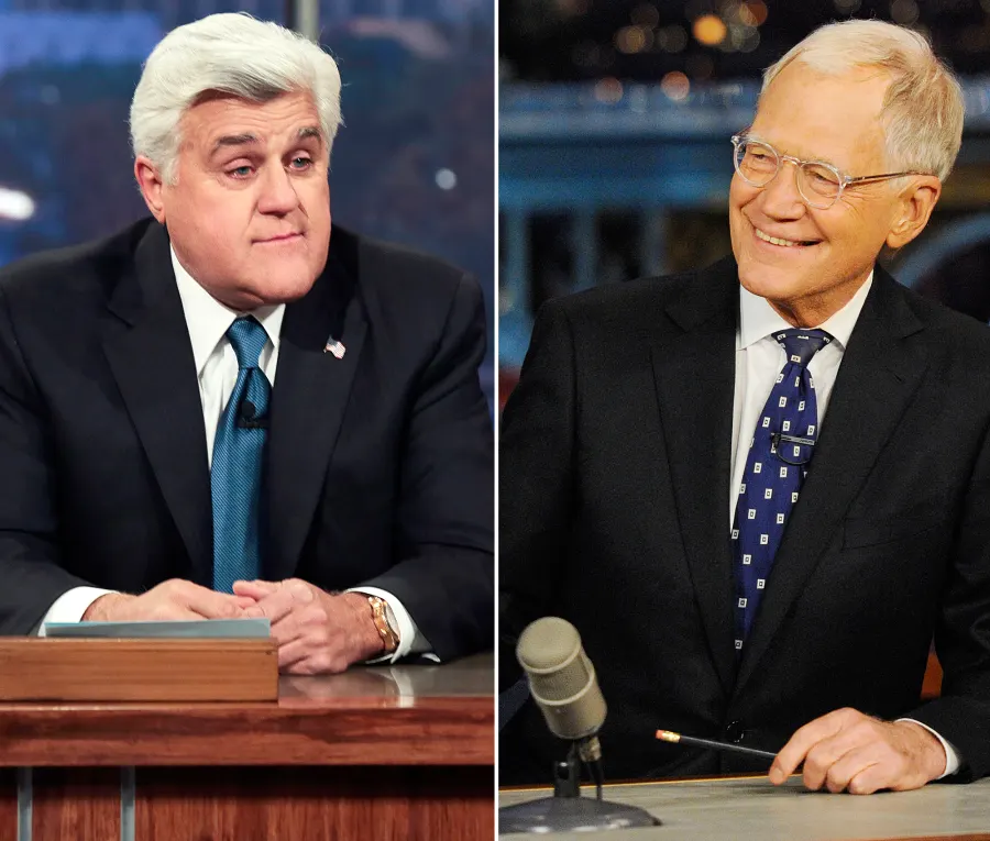 Jay Leno and David Letterman