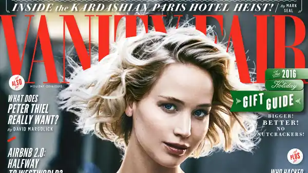 Jennifer Lawrence on the cover of 'Vanity Fair.'
