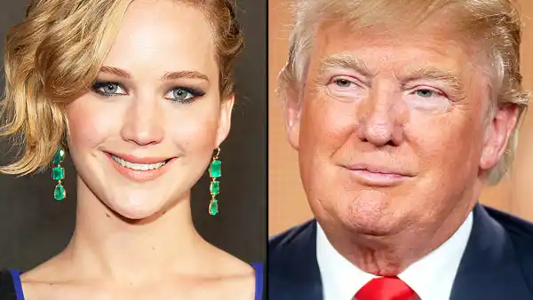 Jennifer Lawrence and Donald Trump