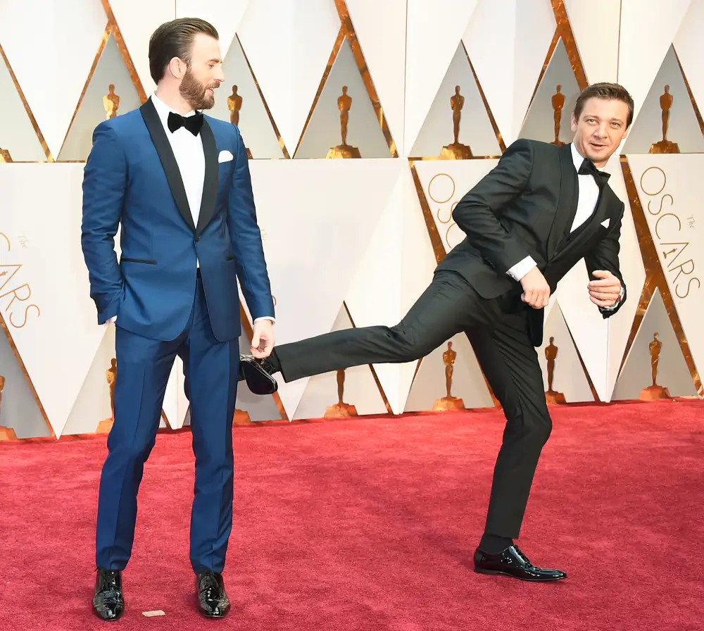 Chris Evans and Jeremy Renner