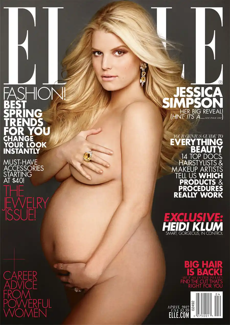 Jessica Simpson Elle cover