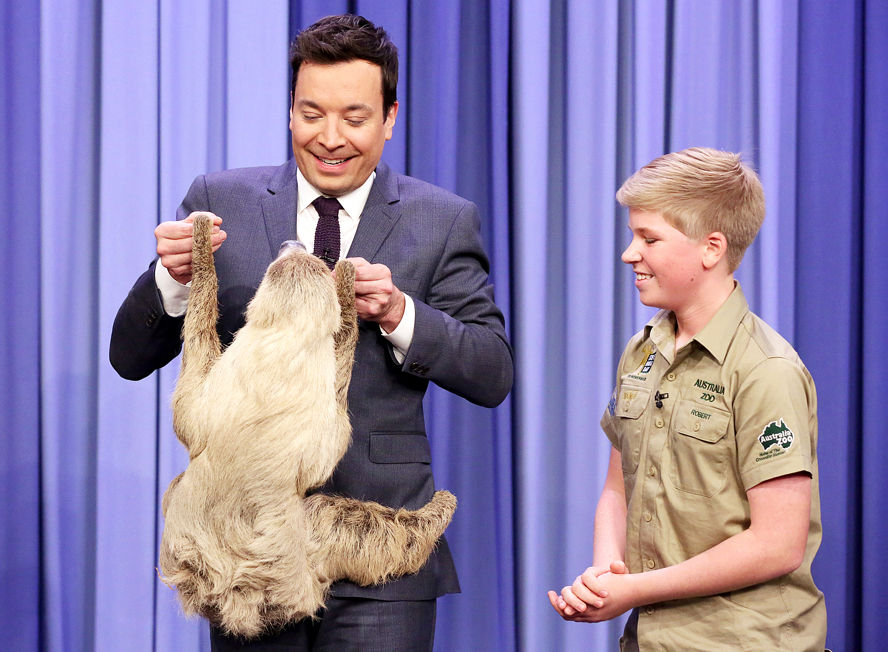 Jimmy Fallon Robert Irwin Sloth