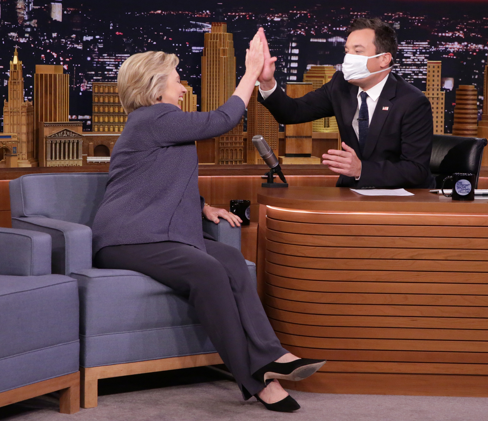 Hilary Clinton and Jimmy Fallon