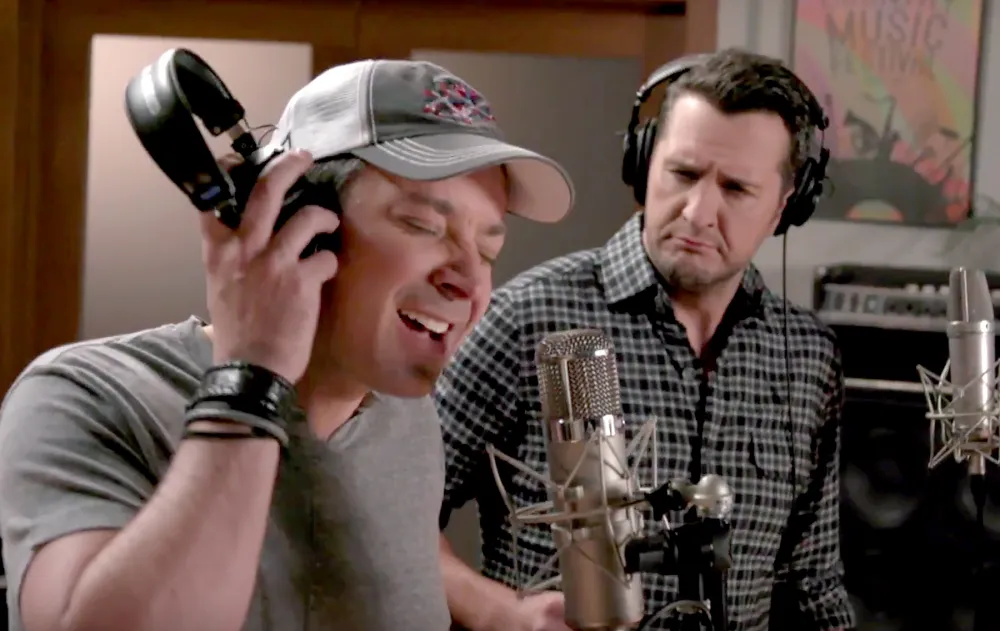 Luke Bryan and Jimmy Fallon